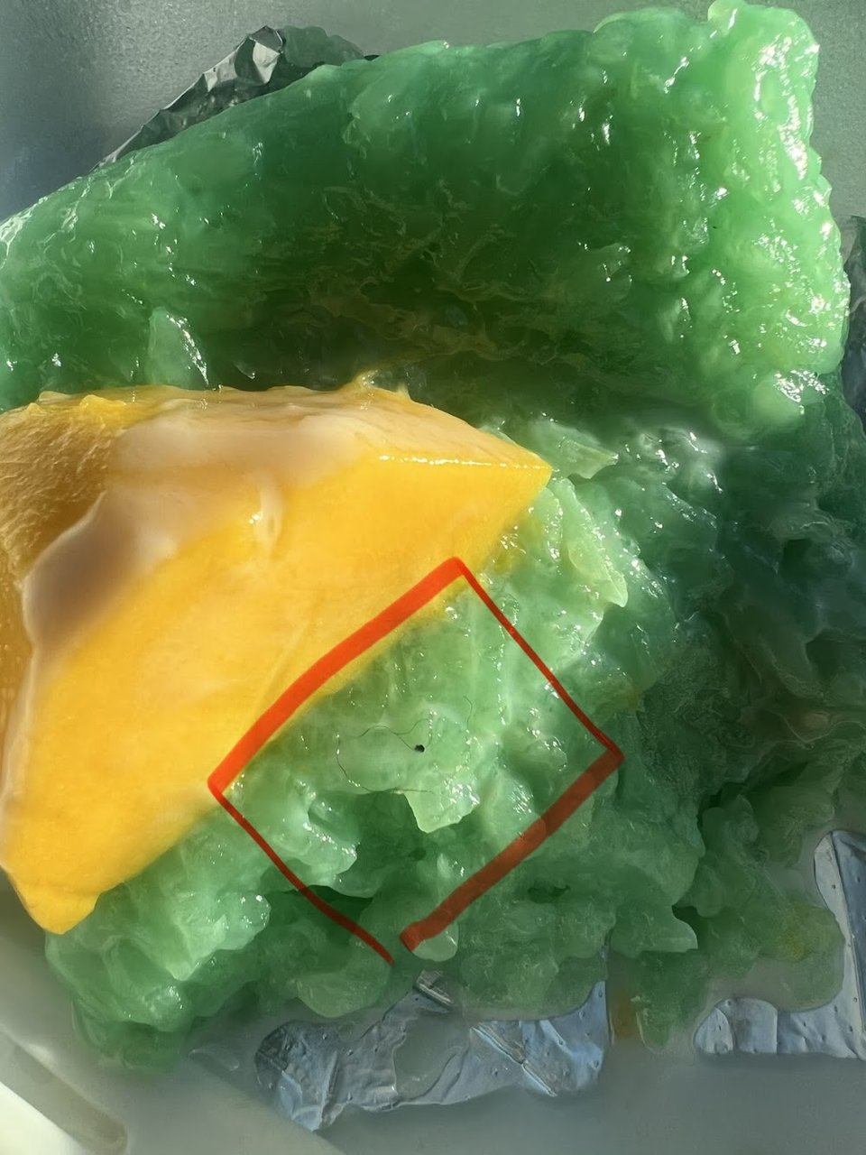 Mango with Green Sticky Rice